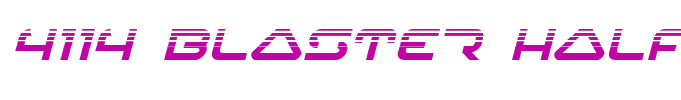 4114 Blaster Halftone Italic Italic